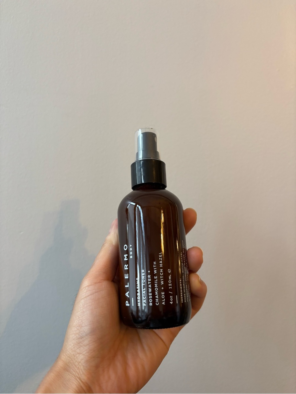 New - Palermo Body Hydrating Toner 4oz